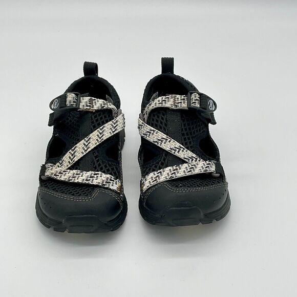 Chaco Odyssey Kids Hiking Sandals Performance Sport Size 12 Black‎ White Shoes - Picture 2 of 9